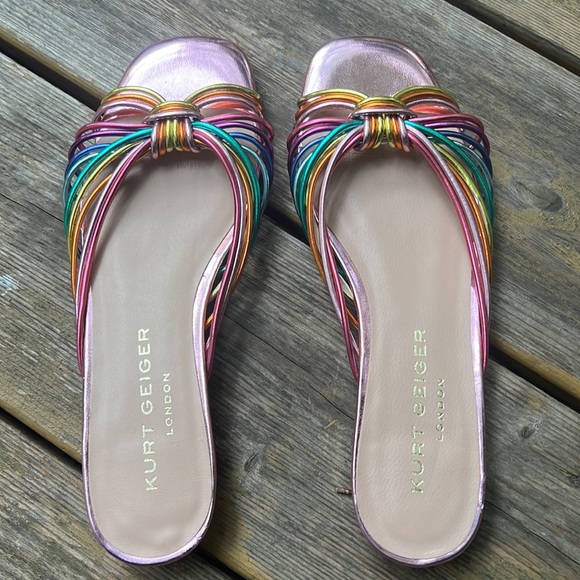 Kurt Geiger rainbow kitten heel - Picture 2 of 4